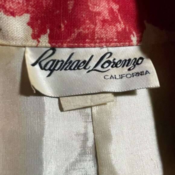 Raphael Lorenzo California Jacket | 1980s Vintage Leaf Print | Women’s L | EUC - Picture 3 of 7